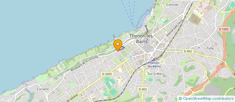 localisation de l'entreprise IMMOBILIER COMMERCIAL 74 à THONON-LES-BAINS