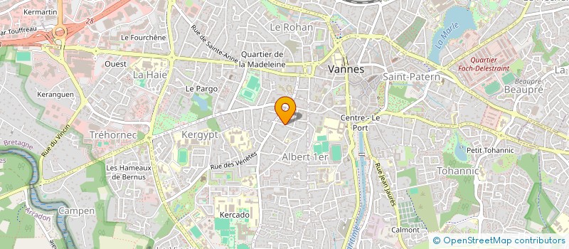 localisation de l'entreprise IMMOBILIER CONSTRUCTION LOCATION à VANNES