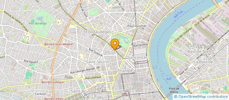 localisation de l'entreprise IMMOBILIER CONSULT à BORDEAUX