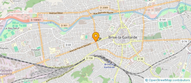 localisation de l'entreprise IMMOBILIER COREB  BRIVE-LA-GAILLARDE