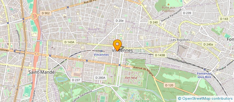 localisation de l'entreprise IMMOBILIER COTE BOIS à VINCENNES