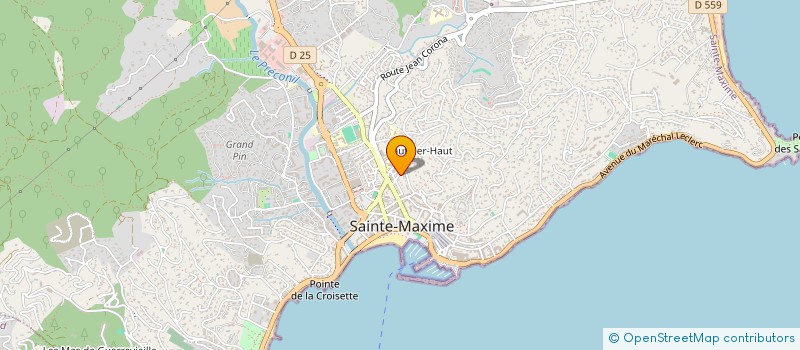localisation de l'entreprise IMMOBILIER COTE D'AZUR à SAINTE-MAXIME