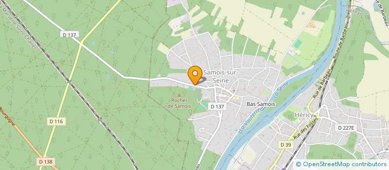 localisation de l'entreprise IMMOBILIER COURBUISSON  SAMOIS-SUR-SEINE