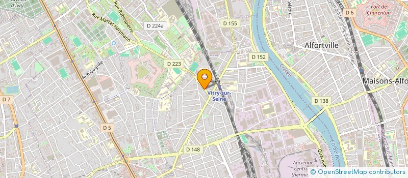 localisation de l'entreprise IMMOBILIER D.NOURRY CONSTRUCTION  VITRY-SUR-SEINE