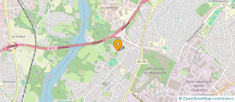 localisation de l'entreprise IMMOBILIER DE L'ERDRE à NANTES