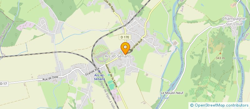 localisation de l'entreprise IMMOBILIER DE LA SALINE  ARC ET SENANS