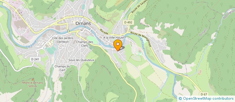 localisation de l'entreprise IMMOBILIER DES SAPINS à ORNANS