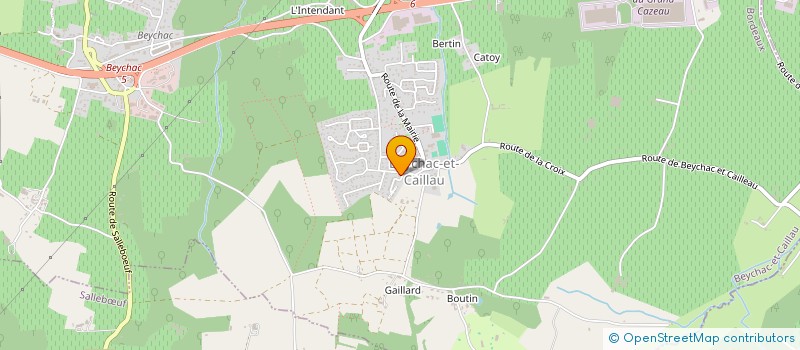 localisation de l'entreprise IMMOBILIER DU BOURG 33  BEYCHAC-ET-CAILLAU