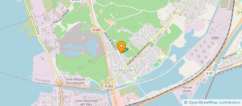 localisation de l'entreprise IMMOBILIER DU SUD à FRONTIGNAN