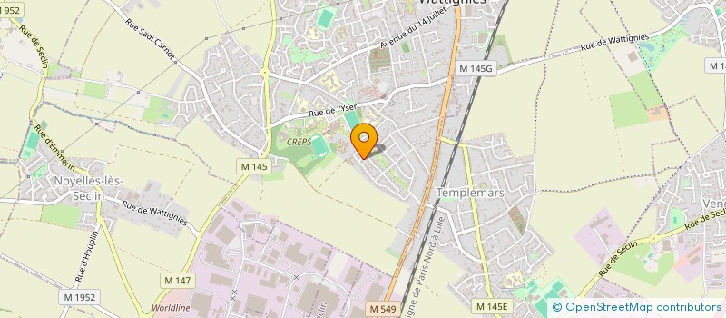 localisation de l'entreprise IMMOBILIER ELM  WATTIGNIES