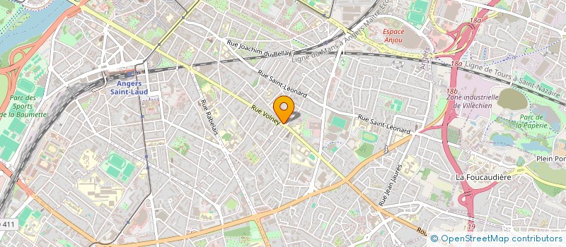 localisation de l'entreprise IMMOBILIER ET CONSEIL AGENCE DE LA MADELEINE à ANGERS