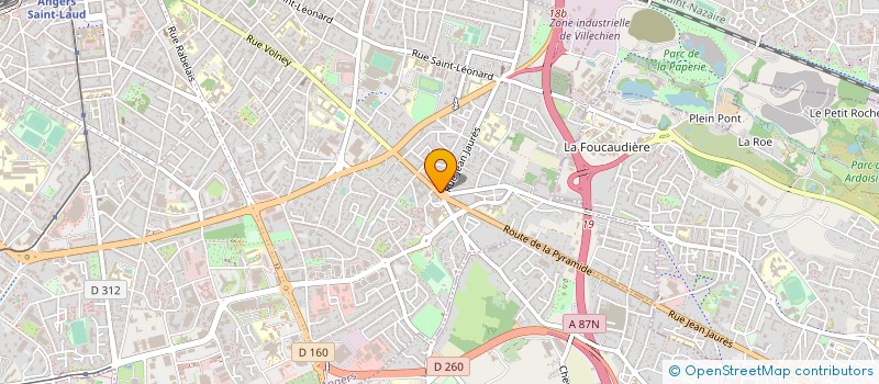localisation de l'entreprise IMMOBILIER ET CONSEIL AGENCE DES JUSTICES à ANGERS