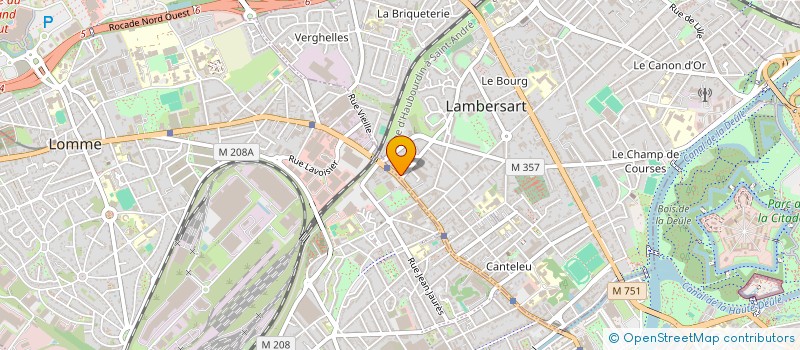 localisation de l'entreprise IMMOBILIER ET FINANCES à LAMBERSART