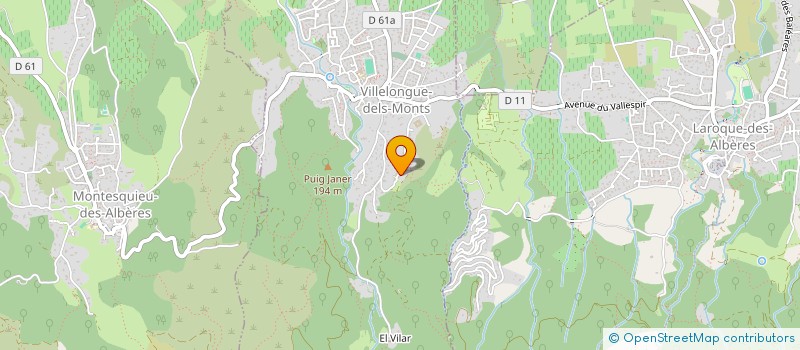 localisation de l'entreprise IMMOBILIER FAMILIAL GIRARD  VILLELONGUE-DELS-MONTS