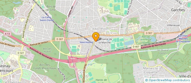 localisation de l'entreprise IMMOBILIER FAMILLE GOETZ  MARNES-LA-COQUETTE