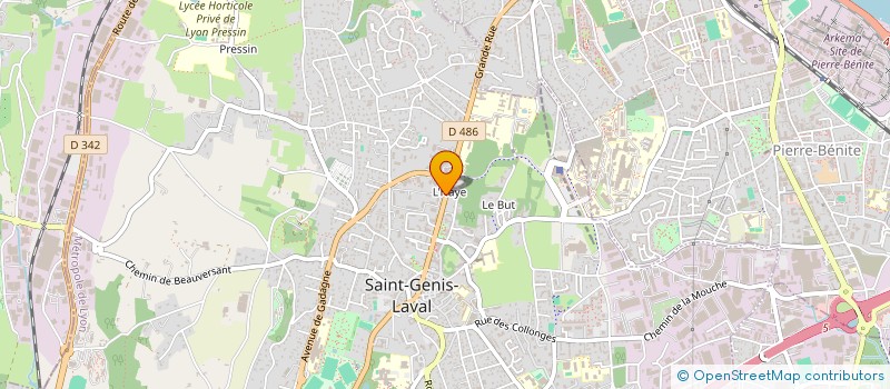 localisation de l'entreprise IMMOBILIER.FR  SAINT-GENIS-LAVAL