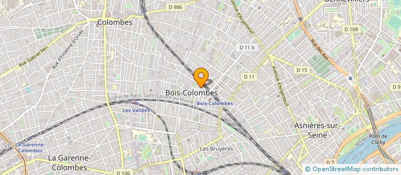 localisation de l'entreprise IMMOBILIER G. COGE à BOIS-COLOMBES