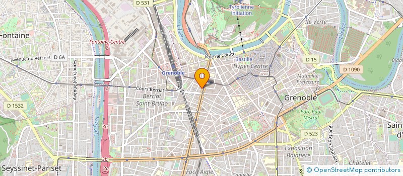 localisation de l'entreprise IMMOBILIER GRENOBLOIS  GRENOBLE