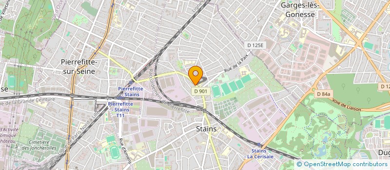 localisation de l'entreprise IMMOBILIER HA à STAINS