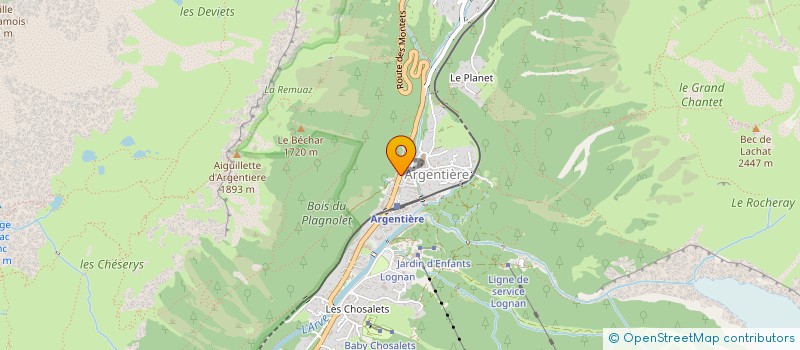 localisation de l'entreprise IMMOBILIER HAUTE SAVOIE 74 à CHAMONIX-MONT-BLANC
