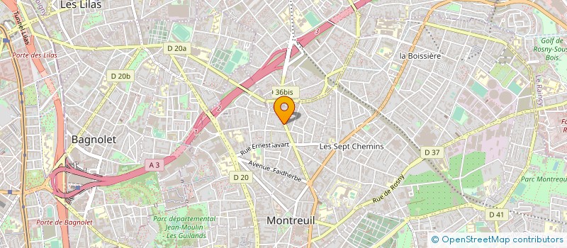 localisation de l'entreprise IMMOBILIER HENRI BARBUSSE à MONTREUIL