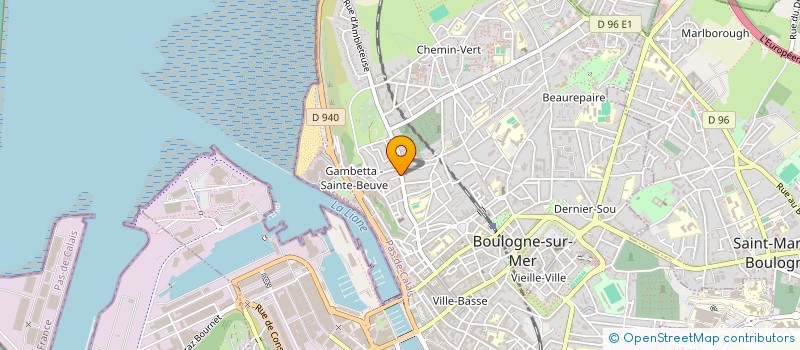 localisation de l'entreprise IMMOBILIER HYVART à BOULOGNE-SUR-MER