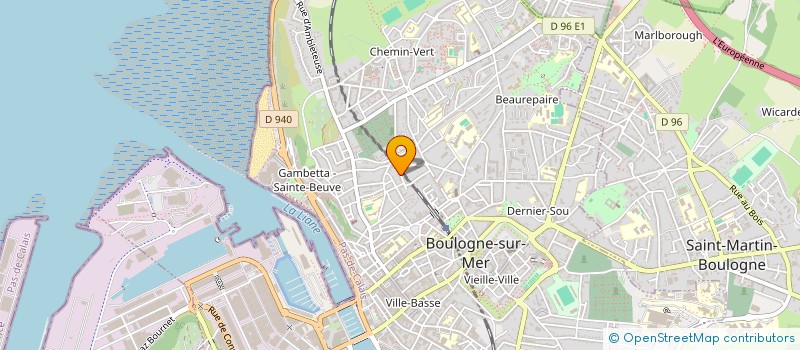 localisation de l'entreprise IMMOBILIER LA BELLE FRANCE  BOULOGNE-SUR-MER