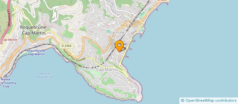 localisation de l'entreprise IMMOBILIER LISA à ROQUEBRUNE-CAP-MARTIN