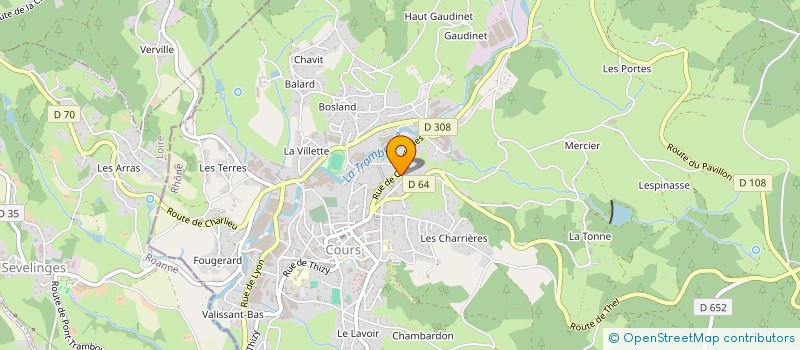 localisation de l'entreprise IMMOBILIER LYON TRANSACTIONS à COURS