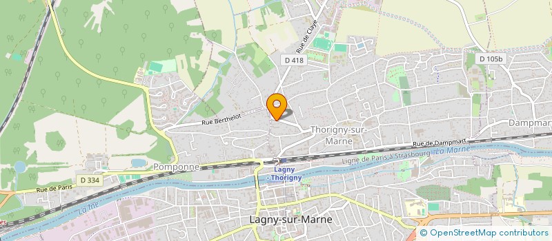 localisation de l'entreprise IMMOBILIER MADELEINE 83 R CLAYE THORIGNY à THORIGNY-SUR-MARNE
