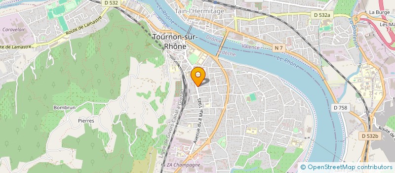 localisation de l'entreprise IMMOBILIER MG  TOURNON-SUR-RHONE
