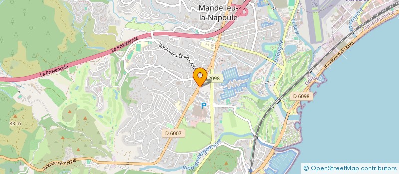 localisation de l'entreprise IMMOBILIER NOUVEAU SERVICE à MANDELIEU-LA-NAPOULE