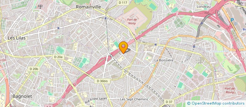 localisation de l'entreprise IMMOBILIER NRN  ROMAINVILLE