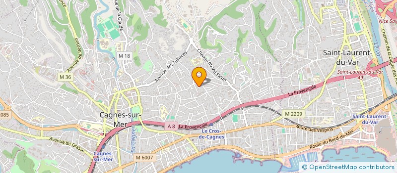 localisation de l'entreprise IMMOBILIER PATRIMOINE BAILLE à CAGNES-SUR-MER