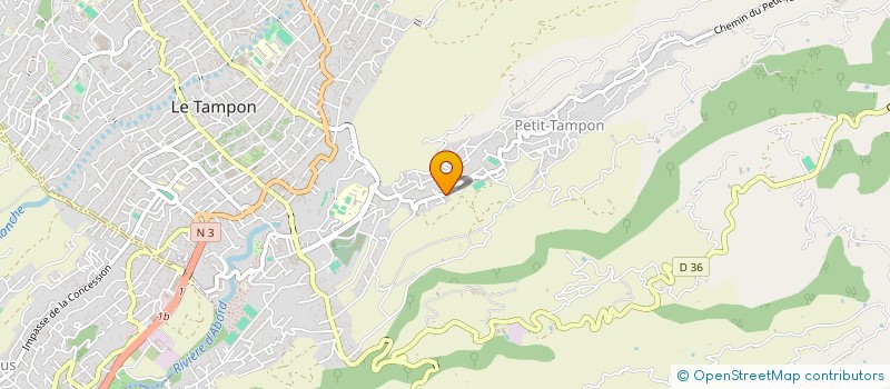 localisation de l'entreprise IMMOBILIER PAYET ALEXANDRE  LE TAMPON