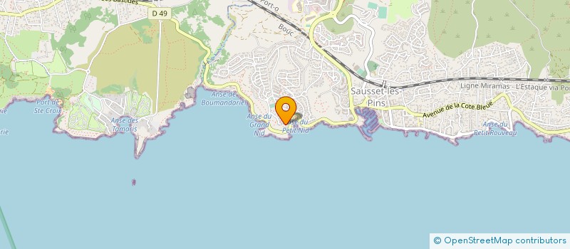 localisation de l'entreprise IMMOBILIER PETRONIO  SAUSSET-LES-PINS