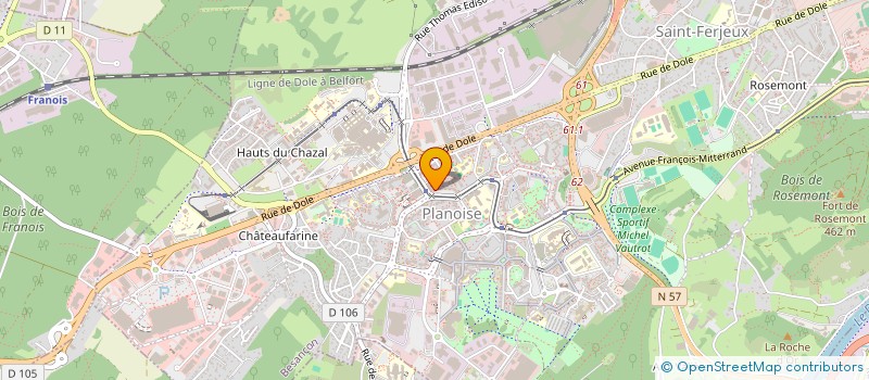 localisation de l'entreprise IMMOBILIER PLANOISE  BESANCON