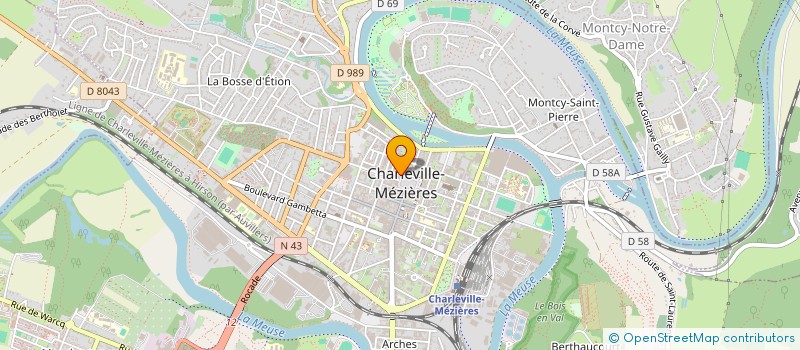 localisation de l'entreprise IMMOBILIER QHO à CHARLEVILLE-MEZIERES