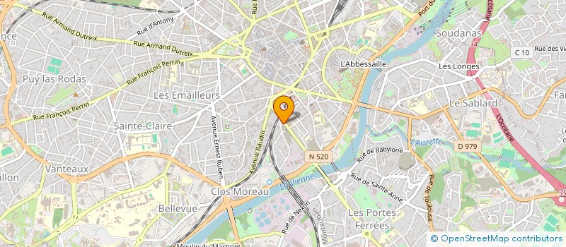 localisation de l'entreprise IMMOBILIER REVOLUTION à LIMOGES