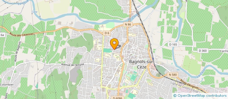 localisation de l'entreprise IMMOBILIER RHODANIEN  BAGNOLS-SUR-CEZE