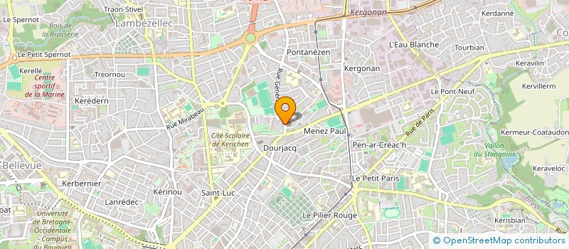 localisation de l'entreprise IMMOBILIER S ET A  BREST