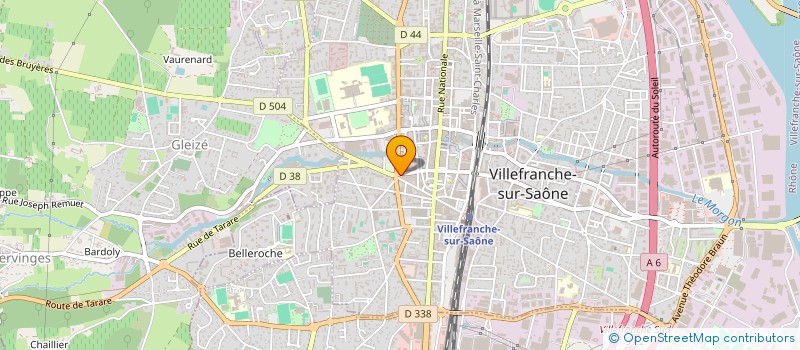 localisation de l'entreprise IMMOBILIER SAUVERZAC à VILLEFRANCHE-SUR-SAONE