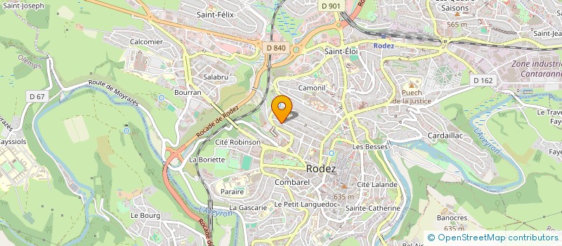 localisation de l'entreprise IMMOBILIER SCI LE JARDIN  RODEZ