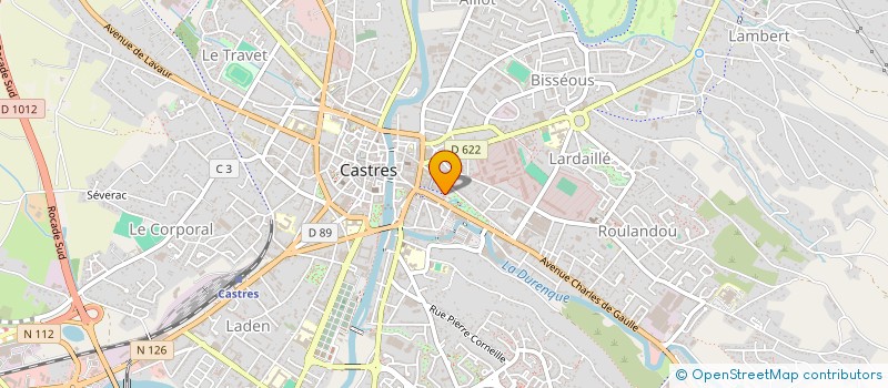 localisation de l'entreprise IMMOBILIER SERVICE CASTRES à CASTRES