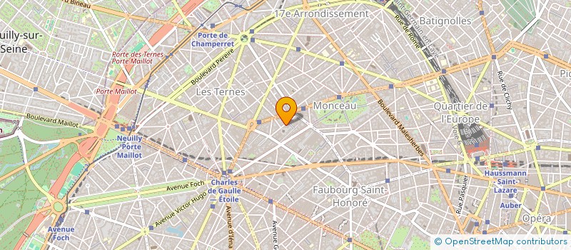 localisation de l'entreprise IMMOBILIERE 1 RUE DARU  PARIS