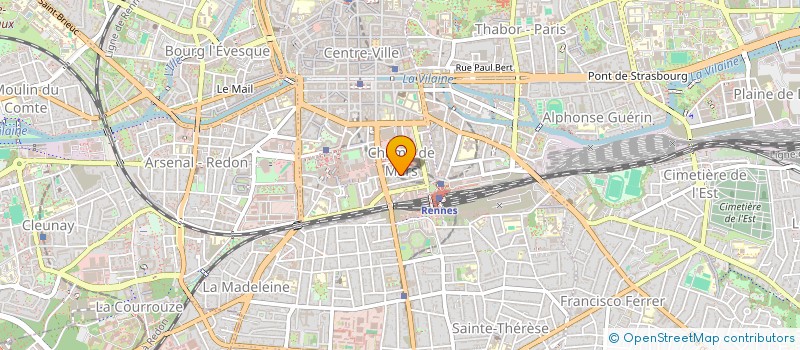localisation de l'entreprise IMMOBILIERE 19 RUE GURVAND  RENNES