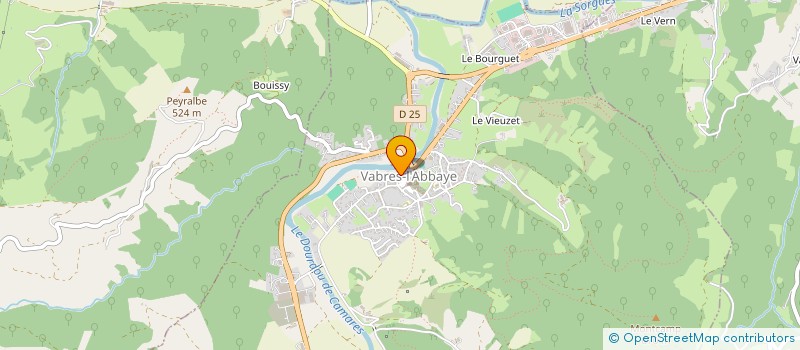 localisation de l'entreprise IMMOBILIERE 2 M.L.V  VABRES-L'ABBAYE