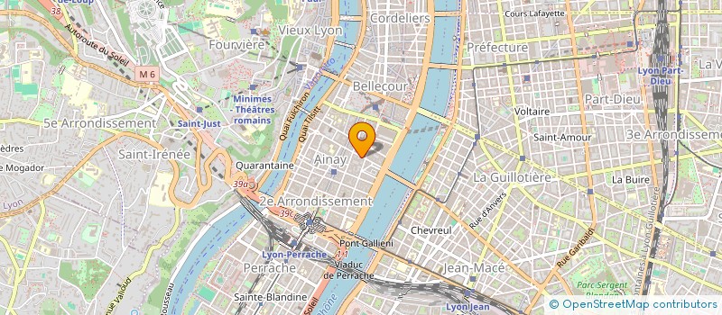 localisation de l'entreprise IMMOBILIERE 23 COURCELLES  LYON 2EME