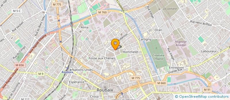 localisation de l'entreprise IMMOBILIERE 2F  ROUBAIX