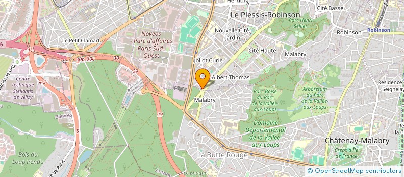 localisation de l'entreprise IMMOBILIERE 2M à LE PLESSIS-ROBINSON